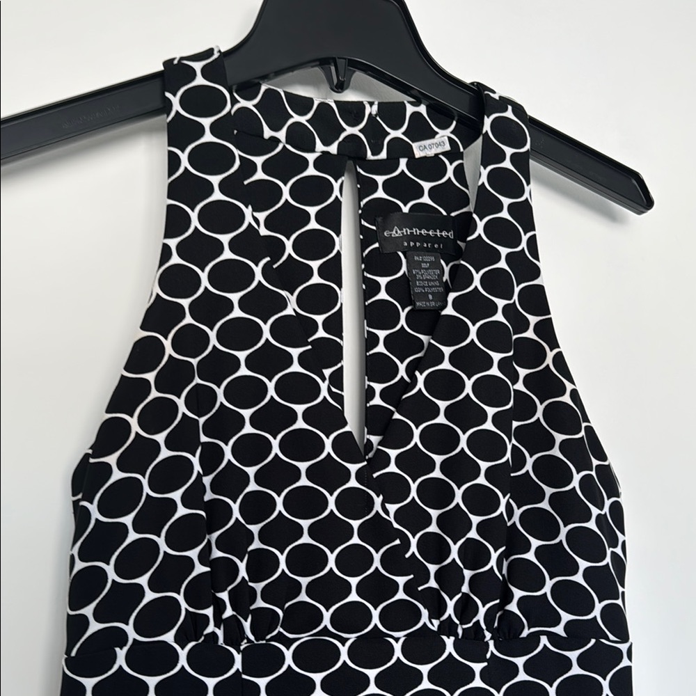 Connected Apparel Black and White Dress